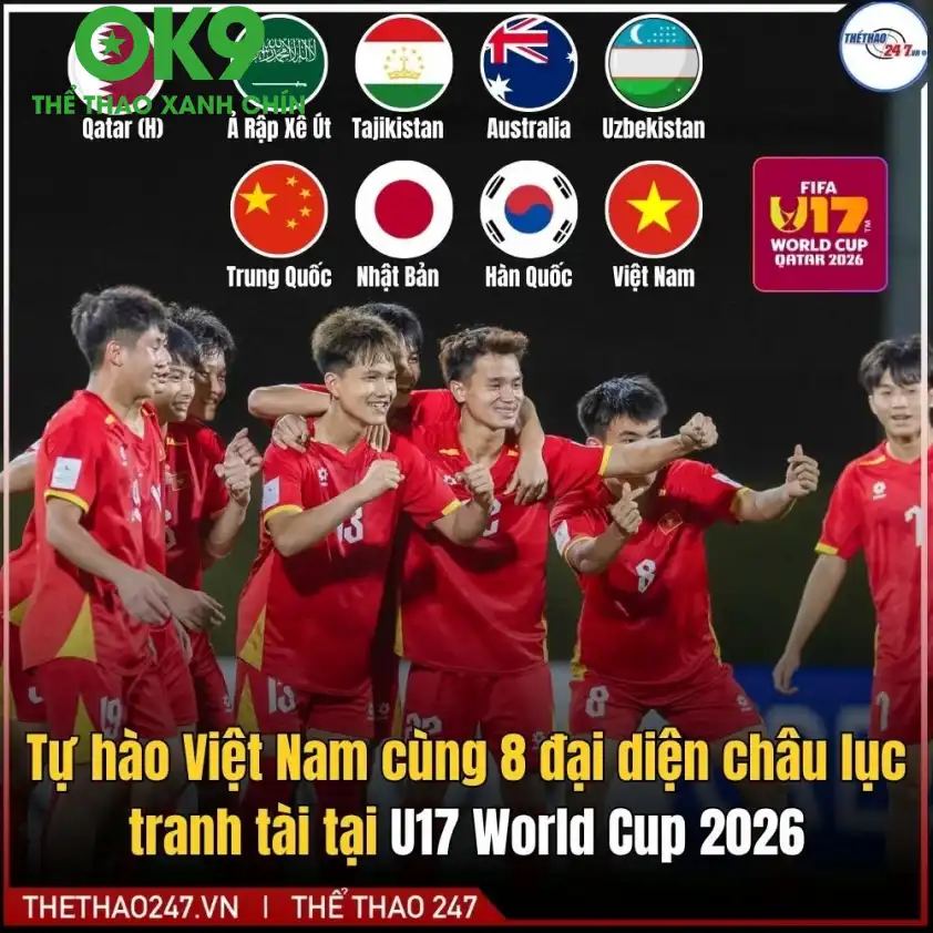 Hình ảnh các cầu thủ U17 Việt Nam đầy quyết tâm vươn ra biển lớn